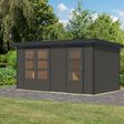 Foto van Karibu tuinhuis Merkur - Set B - terragrijs|antraciet (12494)