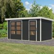 Foto van Karibu tuinhuis Merkur - Set C - antraciet|wit (12495)