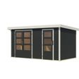 Foto van Karibu tuinhuis Merkur - Set C - antraciet|wit (12495)