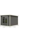 Foto van Karibu tuinhuis Pluto 6 - Set B - terragrijs|wit (97894)