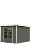 Foto van Karibu tuinhuis Pluto 6 - Set B - terragrijs|wit (97894)