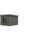 Foto van Karibu tuinhuis Pluto 6 - Set B - terragrijs|grijsaluminium (12432)