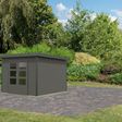 Foto van Karibu tuinhuis Pluto 6 - Set B - terragrijs|antraciet (97896)
