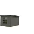Foto van Karibu tuinhuis Pluto 6 - Set B - terragrijs|antraciet (97896)
