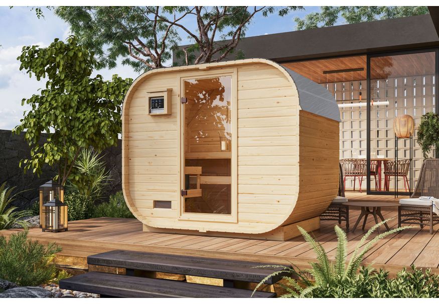 Foto van Karibu buitensauna Quadro 1 Plus (35445)