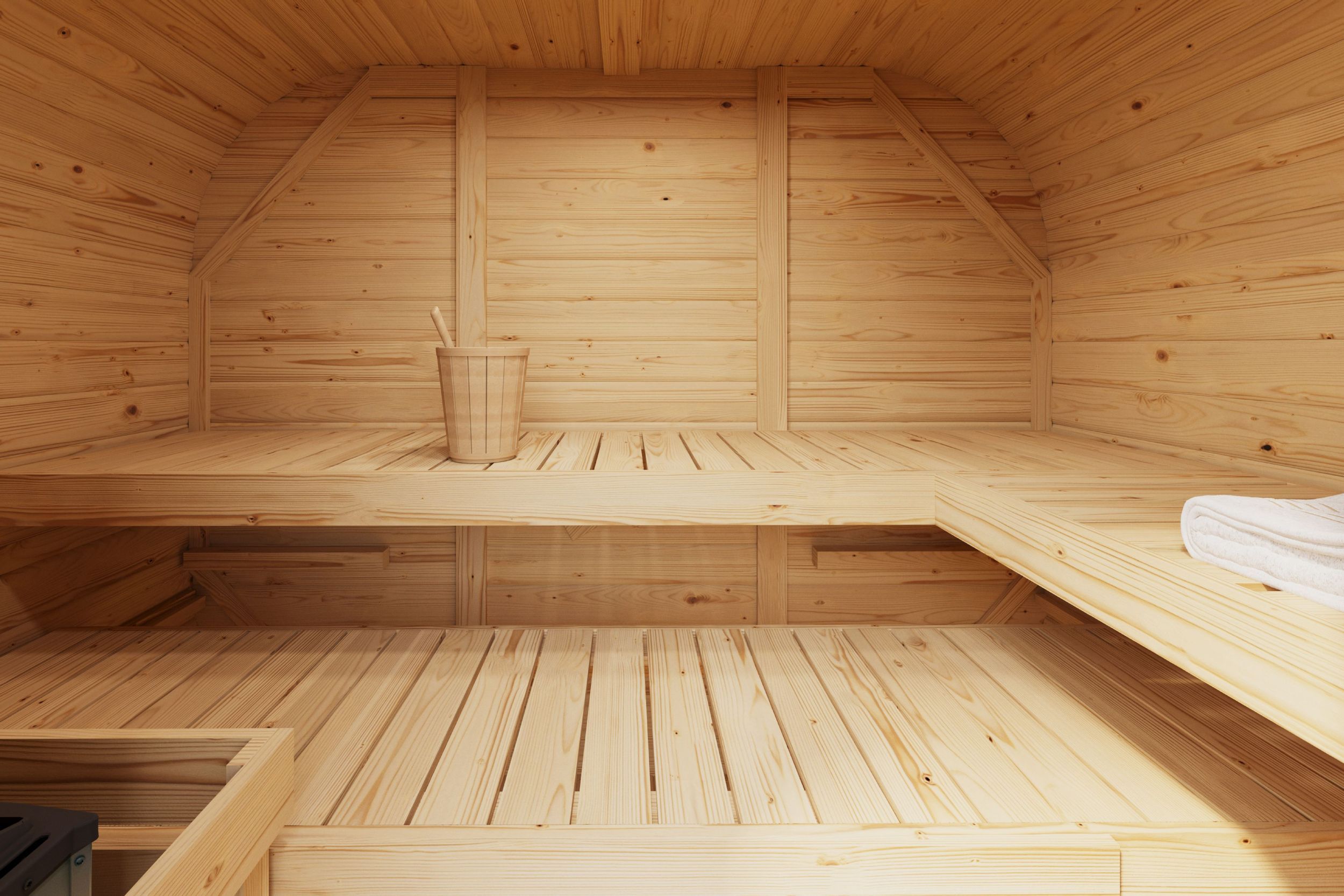 Foto van Karibu buitensauna Quadro 1 Plus (35445)