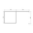 Foto von Karibu Kastorf 6 Gartenhaus mit Anbaudach 320 cm - Rückwand (31544)