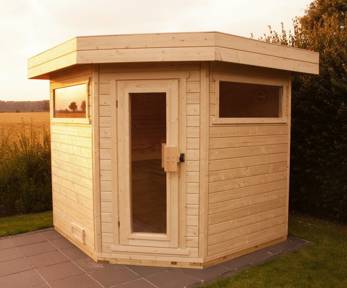 Foto van Azalp buitensauna Katsoa 199x249 cm