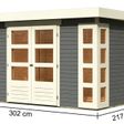 Foto van Karibu Kerko 4 tuinhuis - terragrijs (82929)