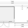 Foto van Karibu Kerko 5 tuinhuis met overkapping 240 cm (9193)