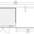Foto van Karibu Kerko 5 tuinhuis met overkapping 280 cm (9199)