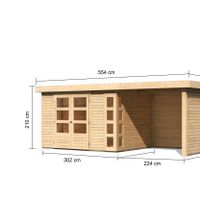 Foto van Karibu 9197 Kerko 5 tuinhuis met veranda