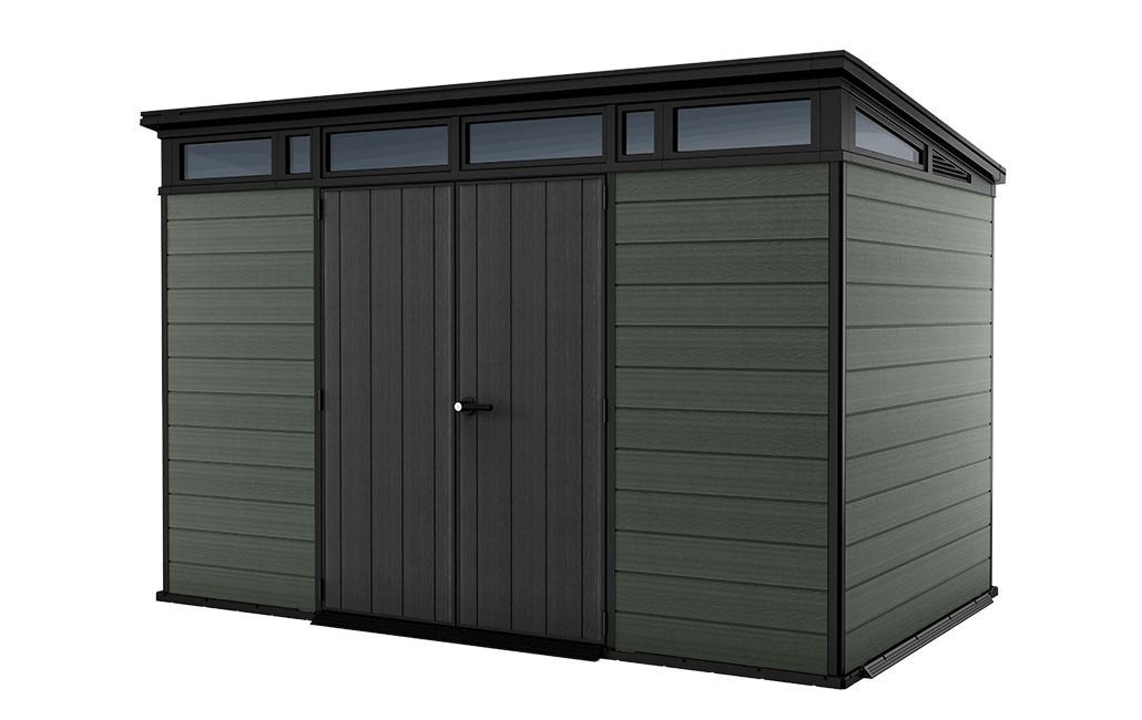 Foto van Keter Cortina 117 Kunststof Tuinhuis Groen