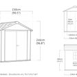 Foto von Keter Newton Plus 757 Kunststoff Gartenhaus