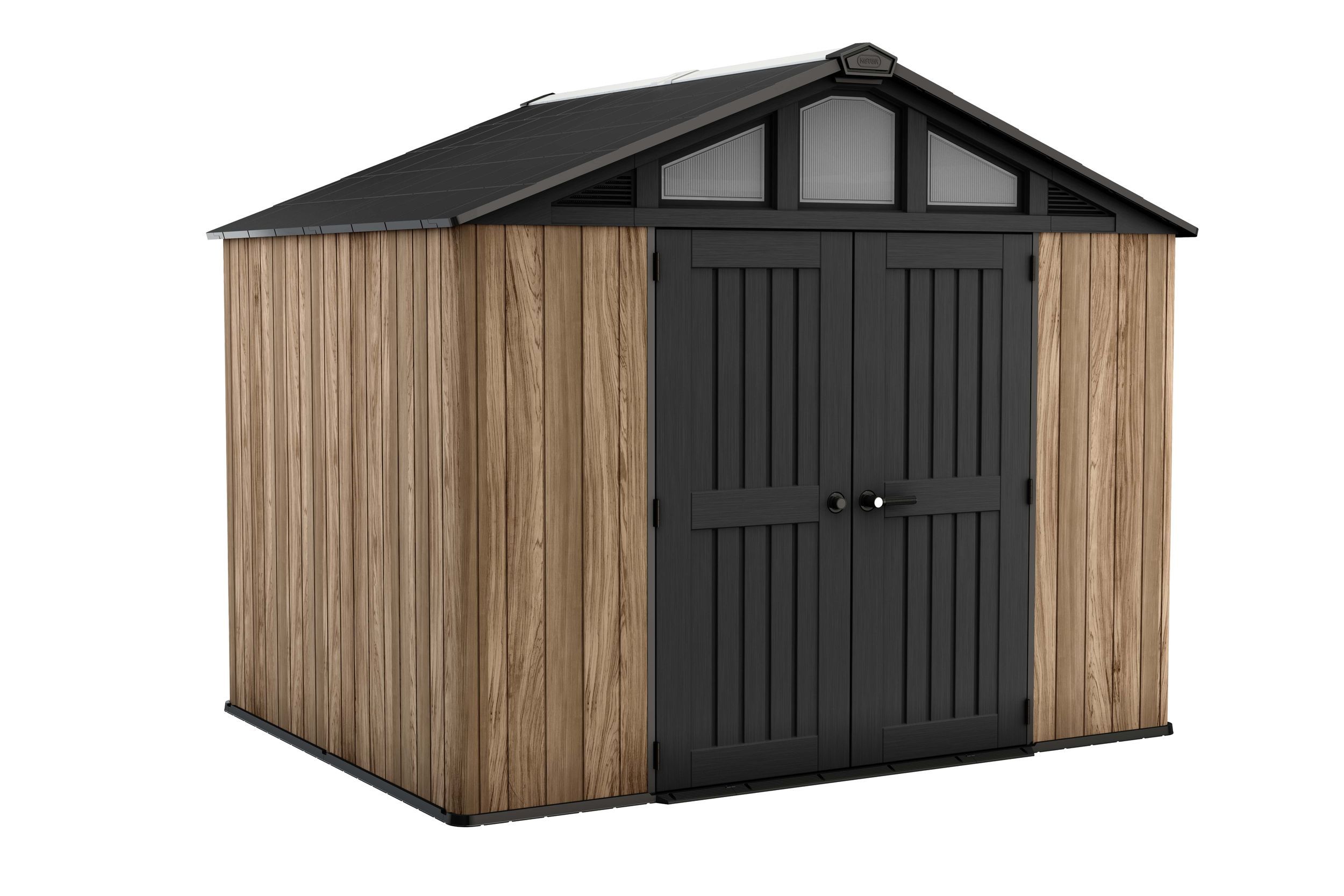 Foto van Keter Summit Oak 108 Kunststof Tuinhuis