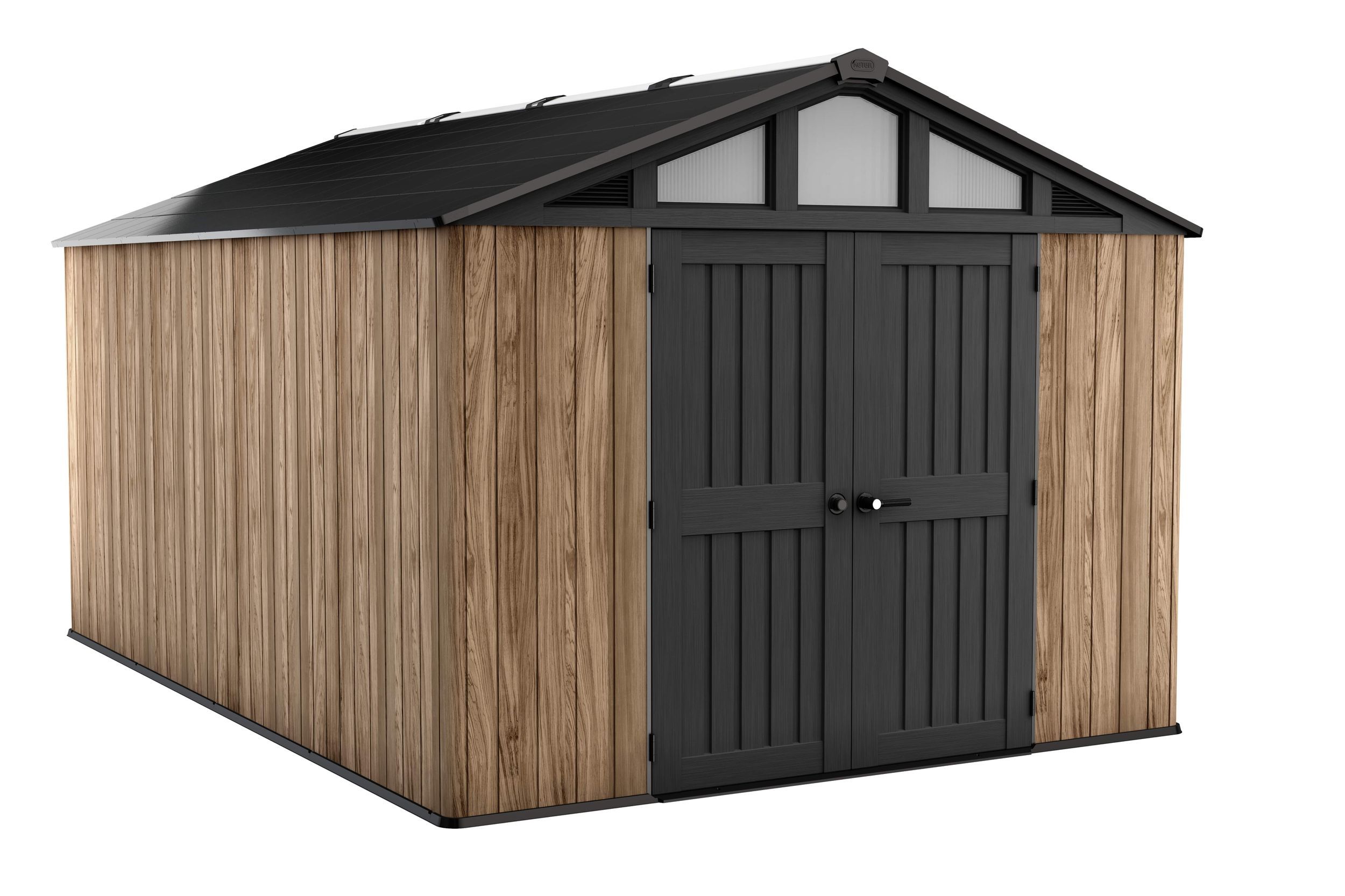 Foto van Keter Summit Oak 1015 Kunststof Tuinhuis