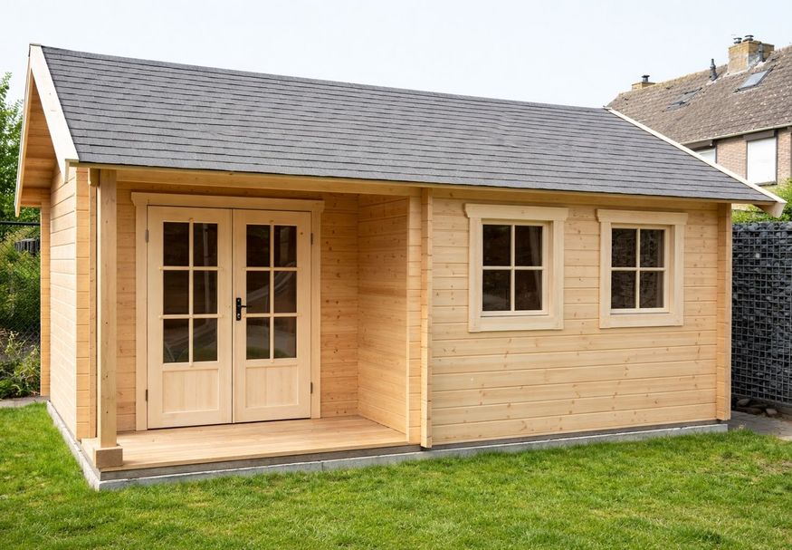 Foto van Azalp Blokhut Kinross 400x300 cm