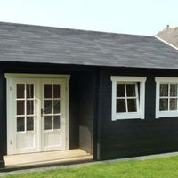 Foto der Azalp Blockhütte Kinross