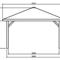 Foto der Solid S7715 Kiosk Gartenlaube