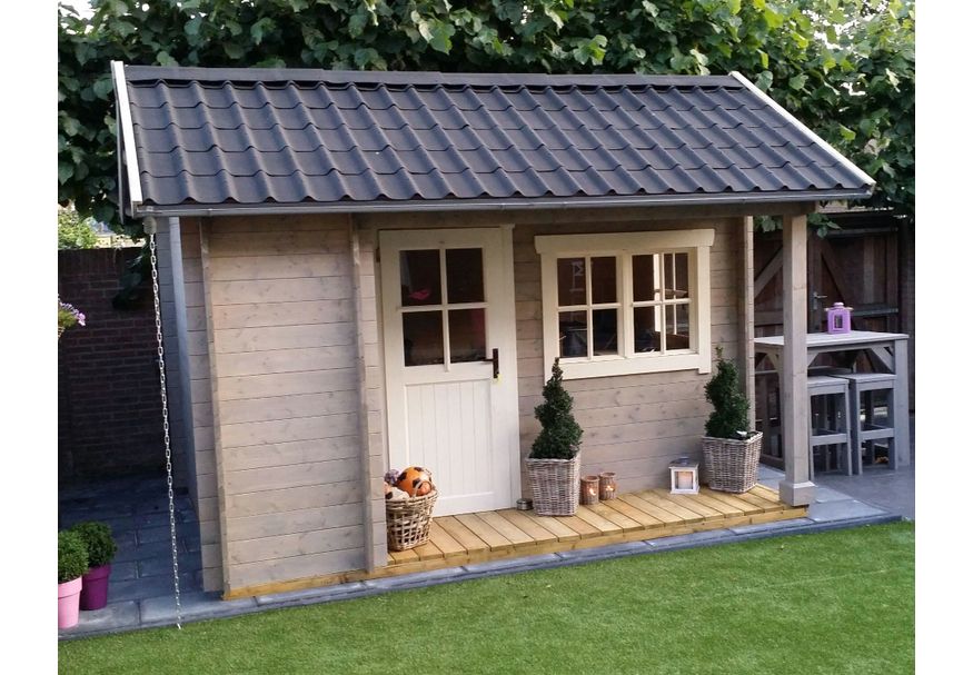 Azalp Blockhaus Kirkwall 400x450 cm Foto von Azalp Blockhaus Kirkwall 400x450 cm