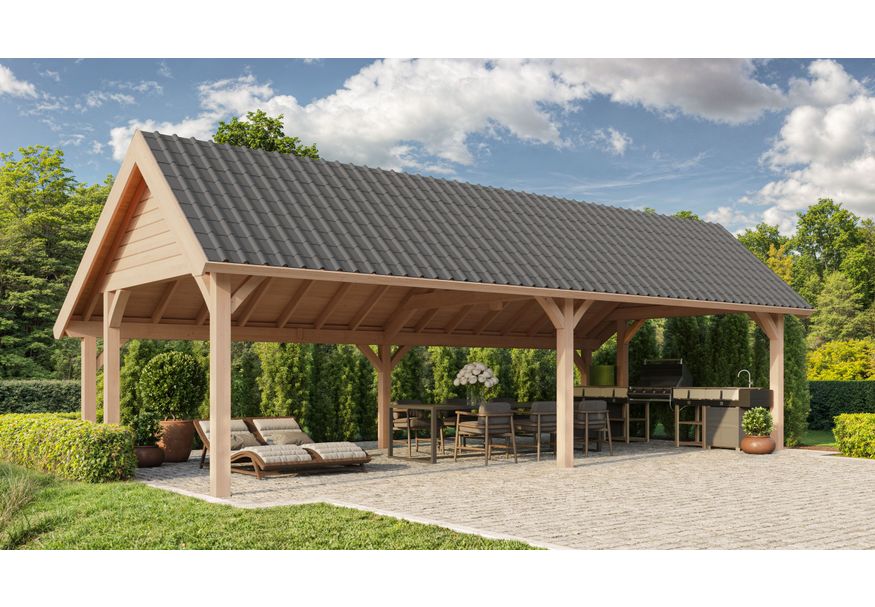 Kirk and Michaels kapschuur Valens 900x300 cm Foto van Kirk and Michaels kapschuur Valens 900x300 cm