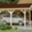 Foto van Azalp Carport Klaus 344x738 cm