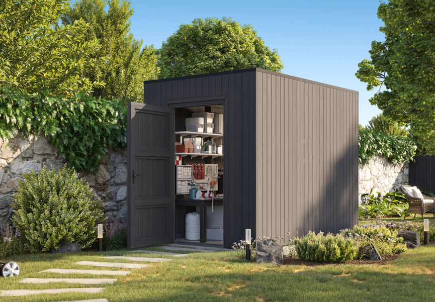 Foto van Grandiwood tuinhuis Kubix 200x300 - ext. zwart