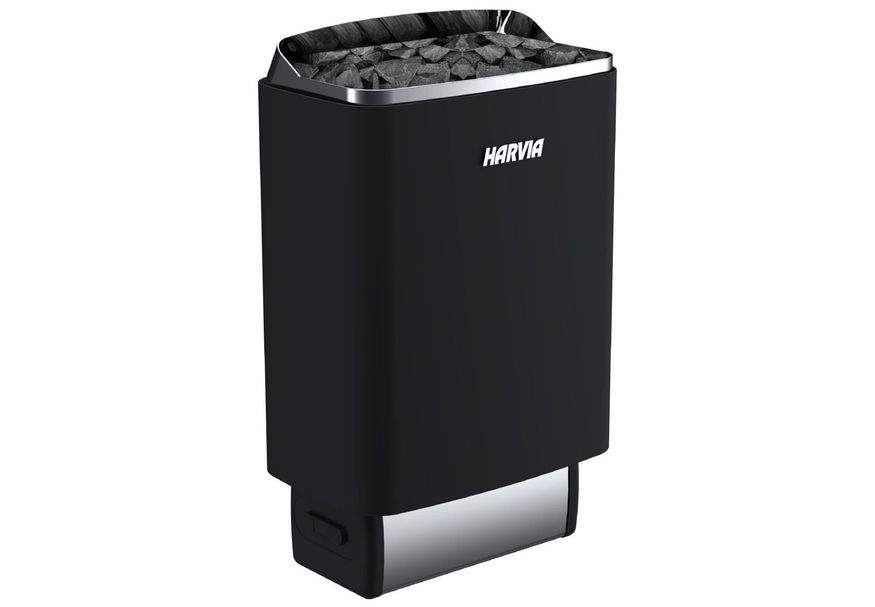 Harvia TopSteel saunakachel M80E - Black (O) Foto van Harvia TopSteel saunakachel M80E - Black (O)