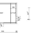 Foto von Azalp Blockhaus Lars 550x400 cm