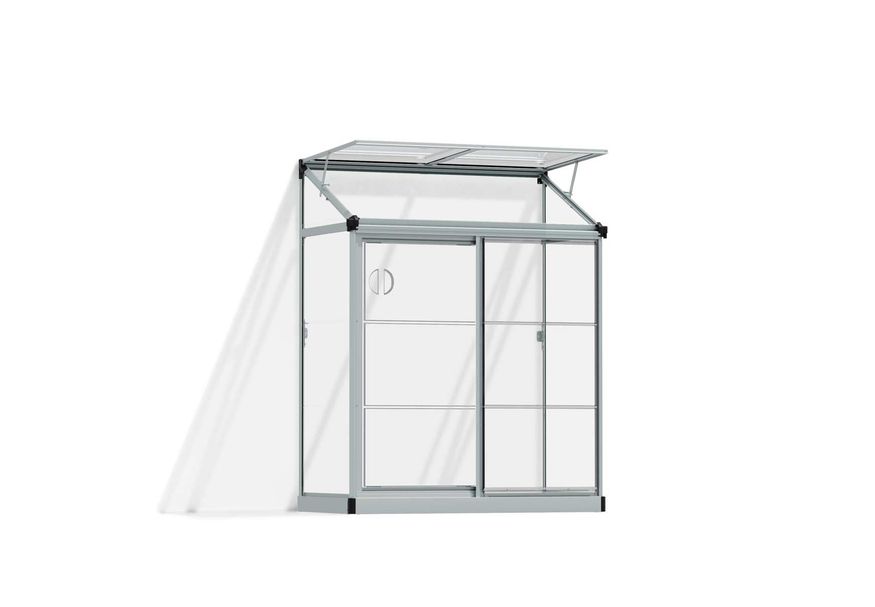 Palram – Canopia Lean To Grow House 4X2 - Zilver Foto van Palram – Canopia Lean To Grow House 4X2 - Zilver