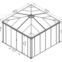 Foto van Palram - Canopia Ledro 3600 Gesloten Prieel