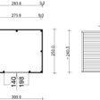 Foto van SmartShed tuinhuis Ligne 300x250 cm