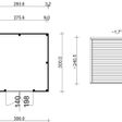 Foto van SmartShed tuinhuis Ligne 300x300 cm
