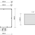 Foto van SmartShed tuinhuis Ligne 350x400 cm