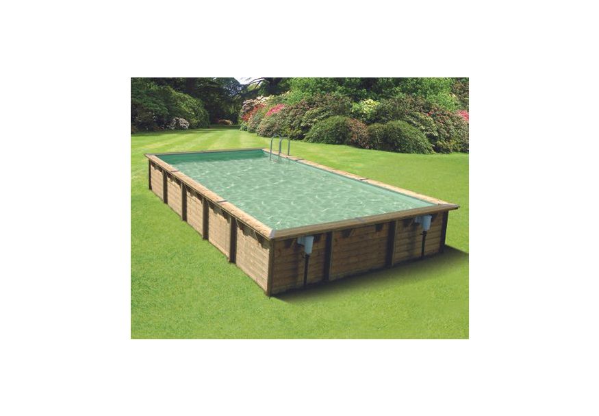 Foto van Ubbink Linéa 800 x 500 x 140 cm compleet met beige liner en uitrusting