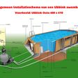 Foto van Ubbink Linéa 1550 x 350 x 155 cm compleet met blauwe liner en uitrusting