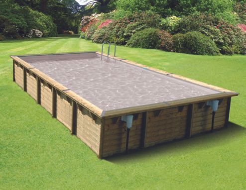 Foto van Ubbink Linéa 800 x 500 x 140 cm houten zwembad