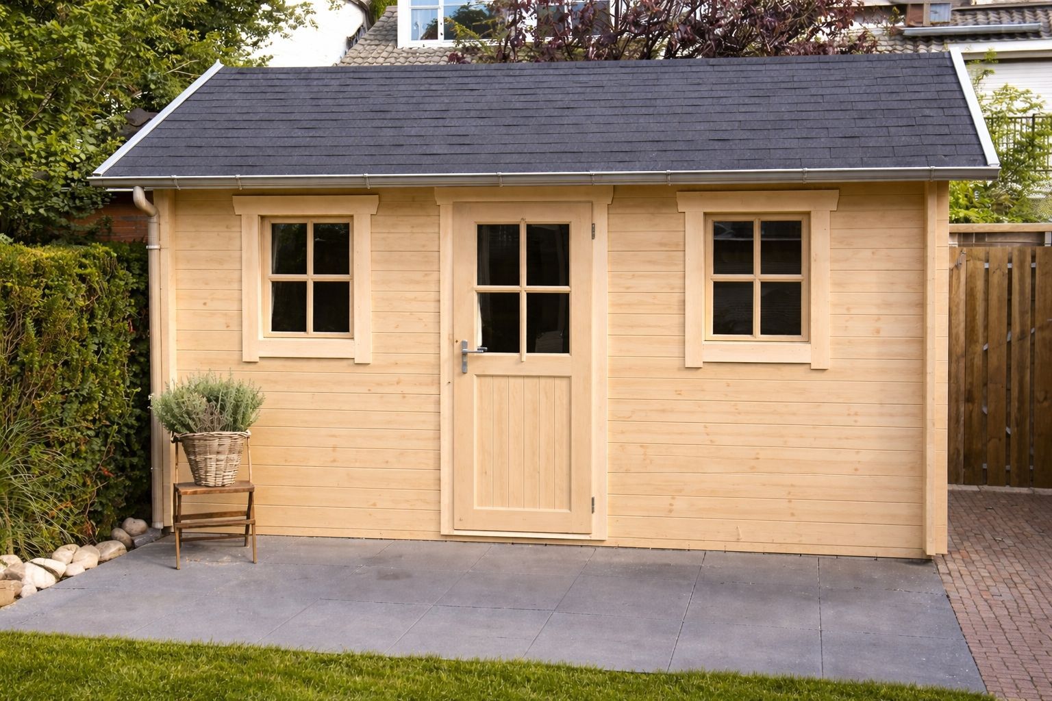 Foto von Azalp Blockhaus Lis 350x350 cm