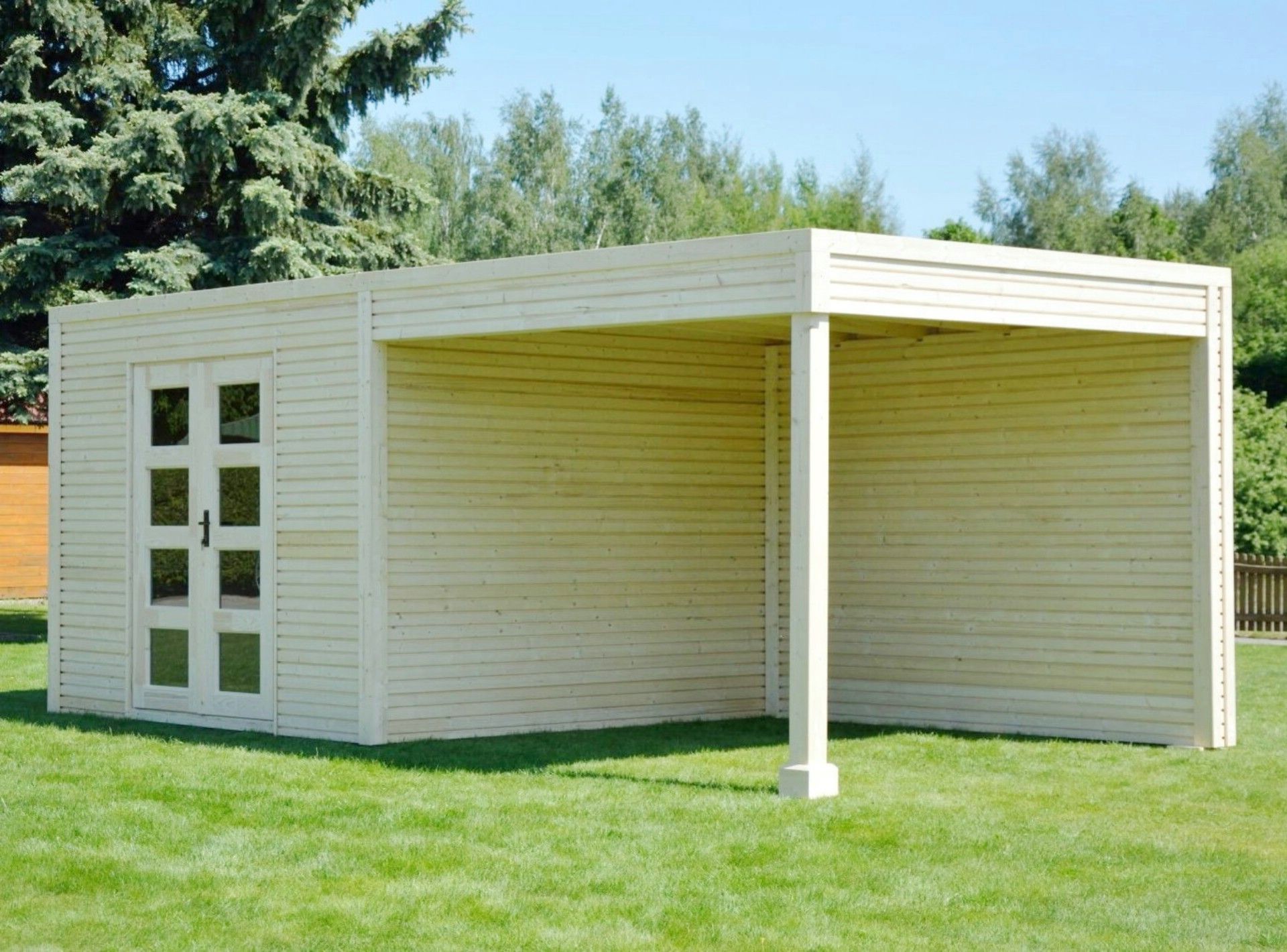 Foto der SmartShed Gartenhaus mit Terrasse Ligne Ultra