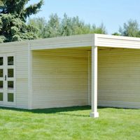 Foto der SmartShed Gartenhaus mit Terrasse Ligne Ultra