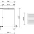 Foto van SmartShed tuinhuis met overkapping Ligne Ultra 500x400 cm