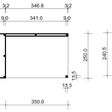 Foto van SmartShed tuinhuis met overkapping Ligne Ultra 600x250 cm