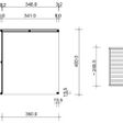 Foto van SmartShed tuinhuis met overkapping Ligne Ultra 600x400 cm