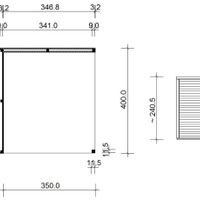 Foto der SmartShed Gartenhaus mit Terrasse Ligne Ultra
