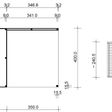 Foto van SmartShed tuinhuis met overkapping Ligne Ultra 700x400 cm