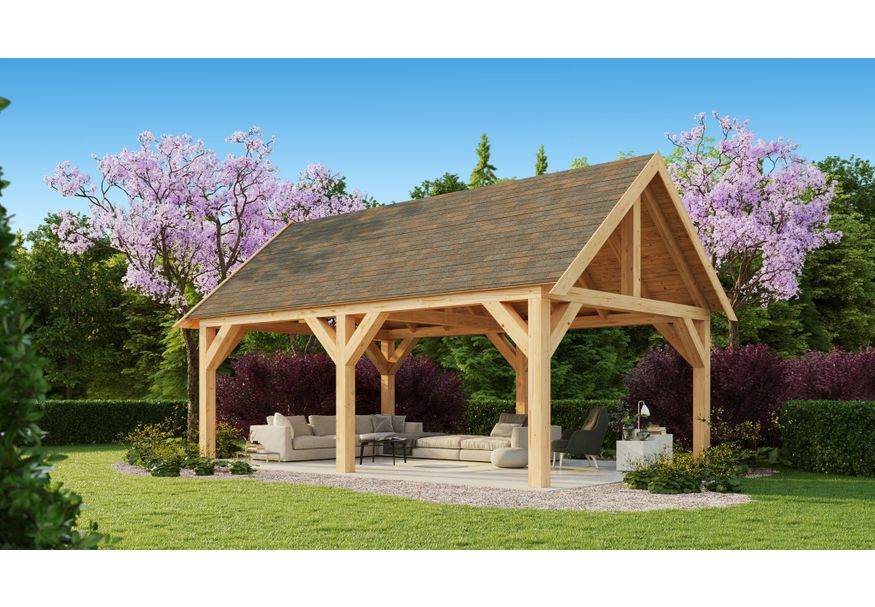 Azalp Overkapping Lodewijk 740x380 cm Foto van Azalp Overkapping Lodewijk 740x380 cm