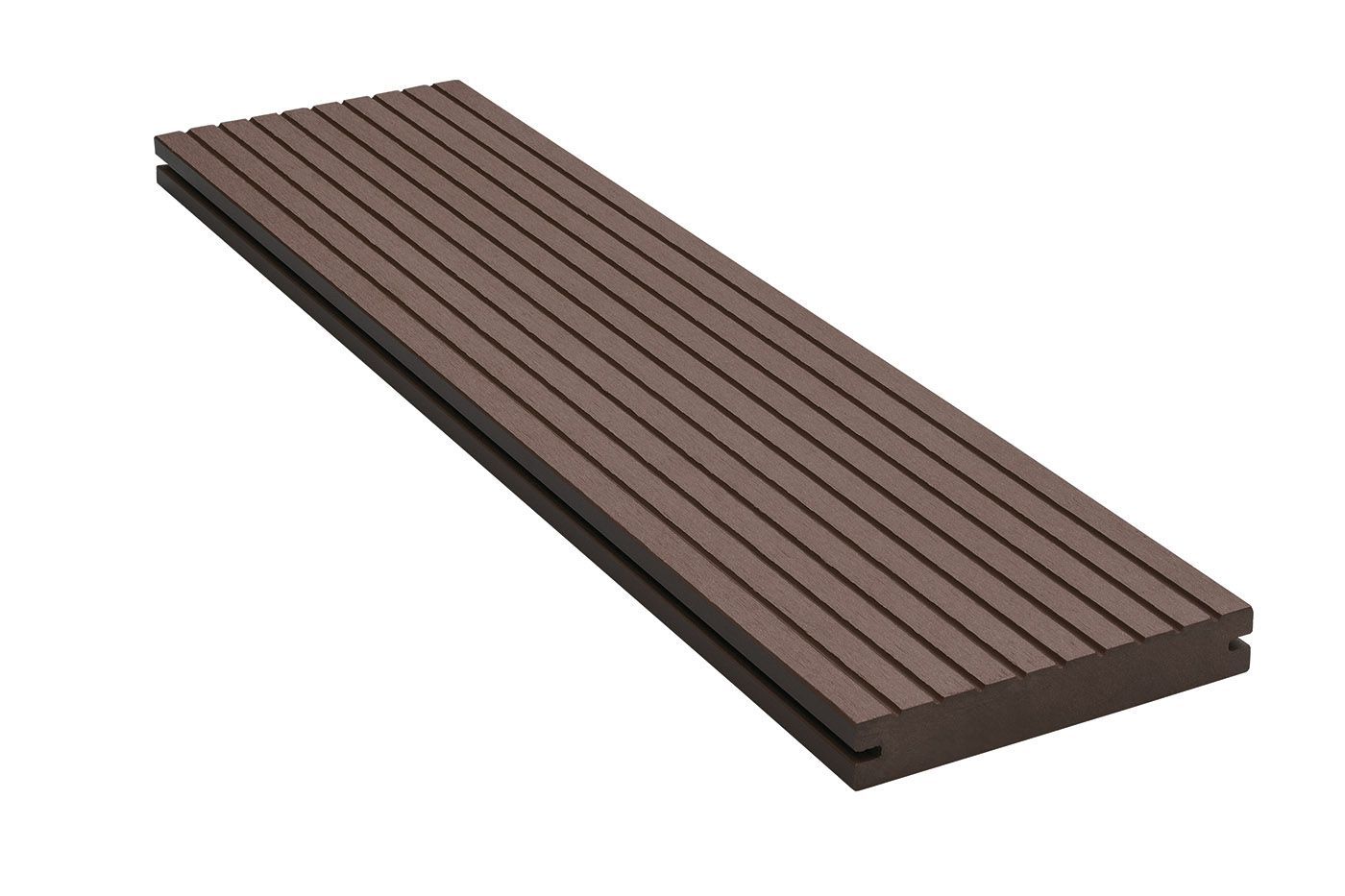 Foto van Azalp Composiet vlonders donker bruin 23 x 140 mm