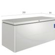 Foto van Biohort Loungebox 200 Kwartsgrijs Metallic