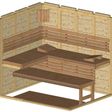 Foto van Azalp Sauna Luja 220x180 cm, 45 mm
