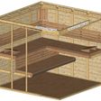 Foto van Azalp Sauna Luja 220x230 cm, 45 mm